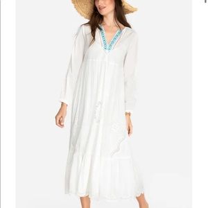 Johnny Was Baraz White Maxi Dress